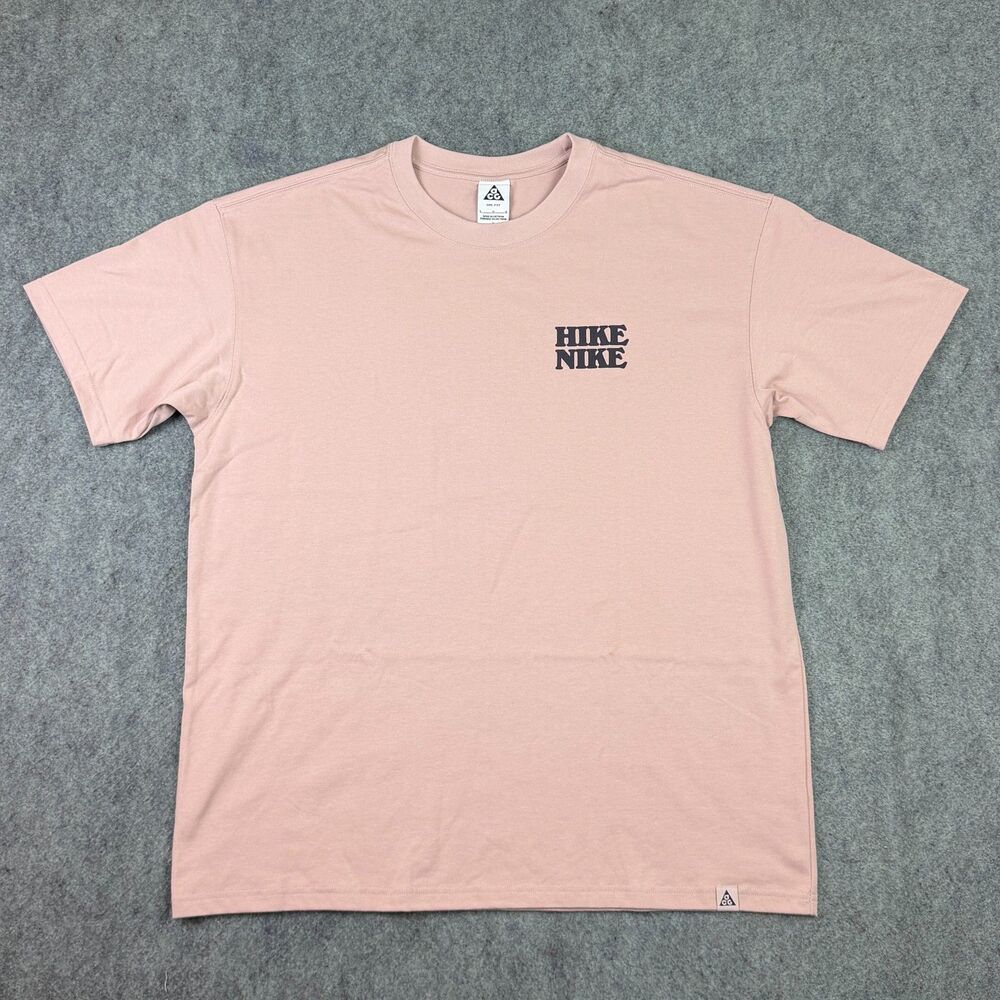 Nike ACG Men's Hike Dri-FIT T-Shirt Pink Oxford Size Large FB8123-601